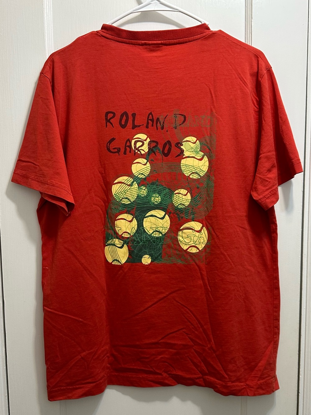 Roland Garros: Red Short-Sleeve Graphic Tennis Tee